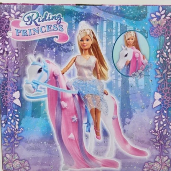 NEW! Steffi Love Riding Princess Doll and Horse (Simba 105733519, Barbie-Size) - Picture 2 of 7